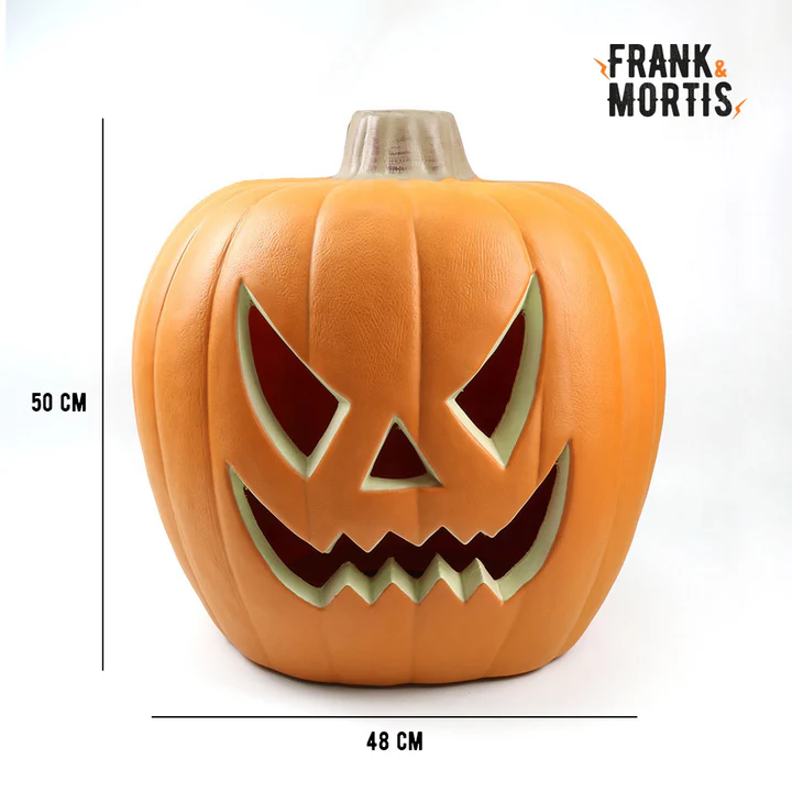 Calabaza Gigante 50x48cm Con Luz Led Deco Halloween F&m-4