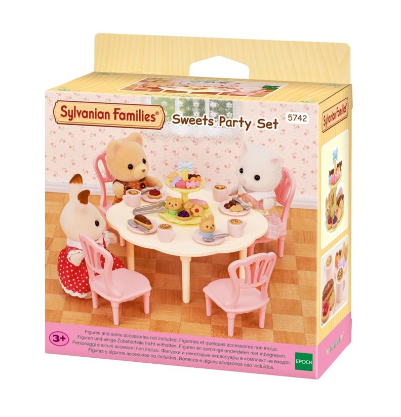 Sweets Party Set Fiesta 5742 Sylvanian Families Juguete-0