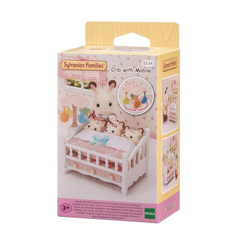 Crib With Mobile Sylvanian Families Cuna Bebé 5534 Juguete-0