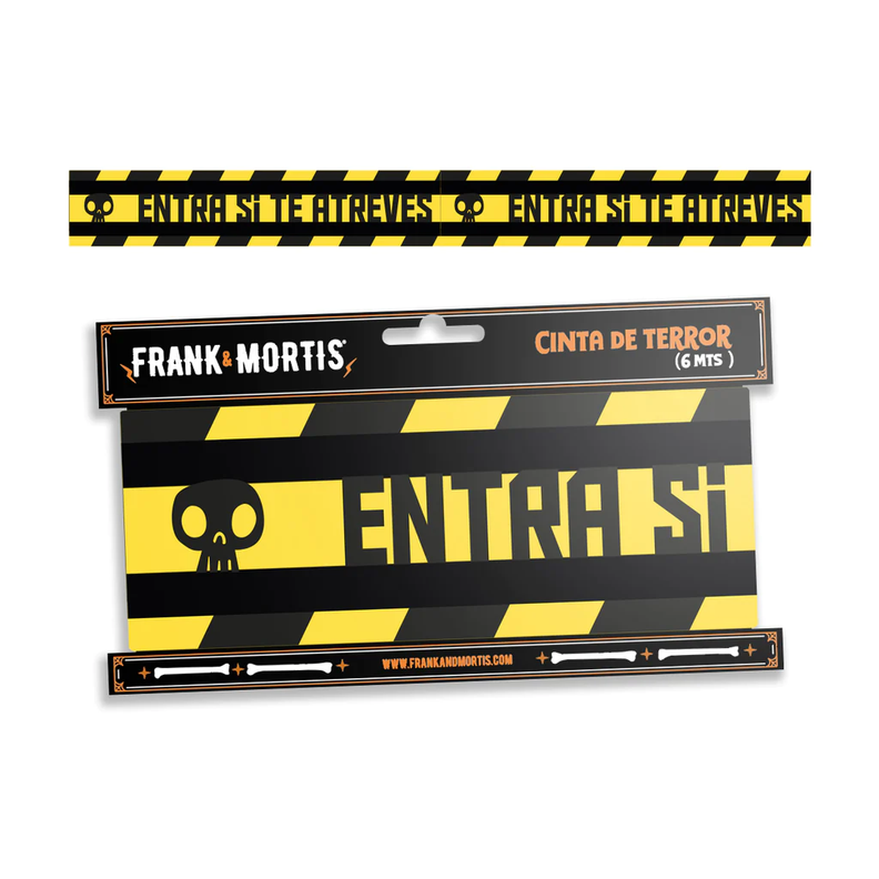 Cinta De Adventencia 6mts Frank&mortis Halloween Decoracion-0