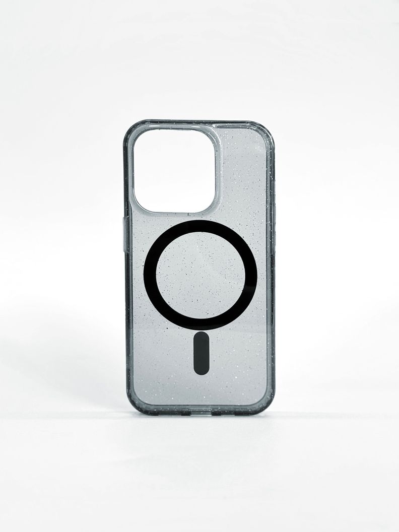 Carcasa Brillo iPhone 16 Pro Antibacterial Magsafe Mata 99% Negro