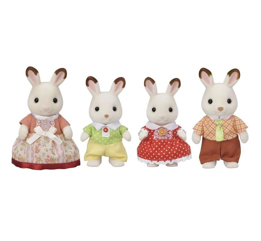 Sylvanian Families 5655 Familia Conejo Chocolate Juguete-1