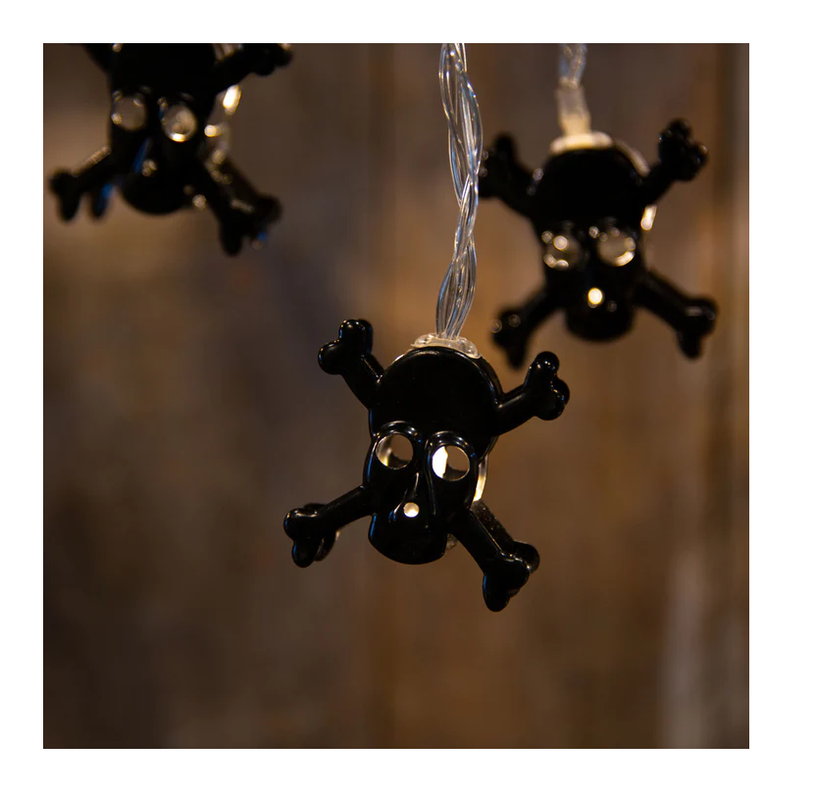 Luces Calavera Colgante Con Led 165 Cm Decoración Halloween-2