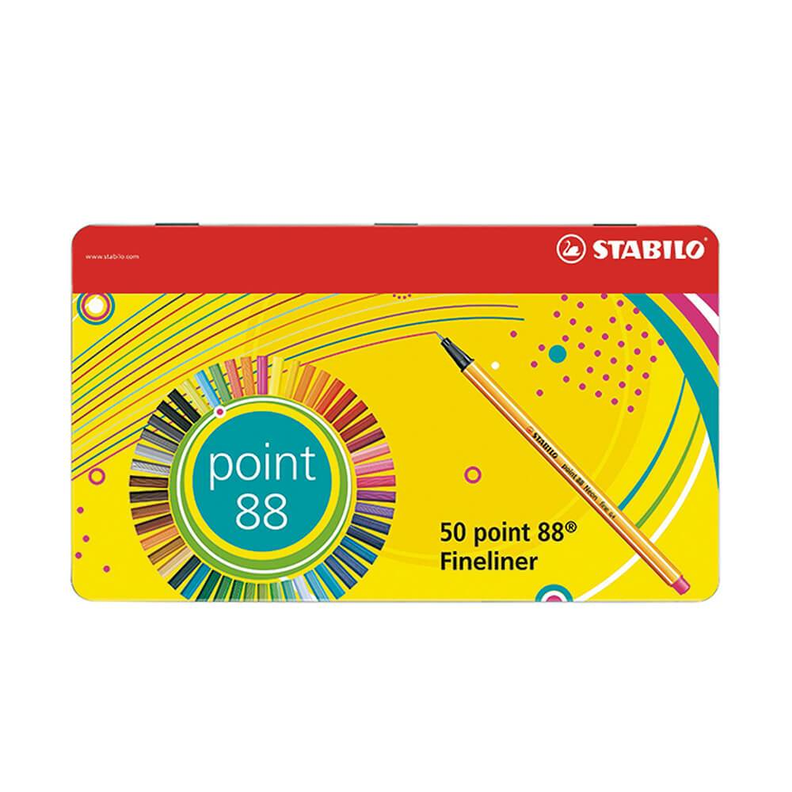 Caja metalica 50 tiralineas Stabilo Point-1