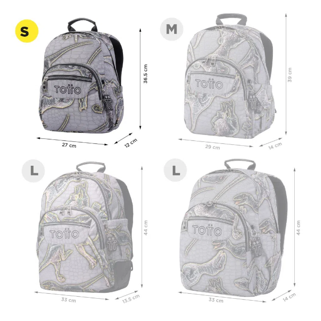 Mochila Escolar Dinosaurios Para Niño Niñas Crayoles -1