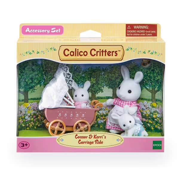 Sylvanian Families Carrito Bebés Con Mamá Conejo Ternurines-0