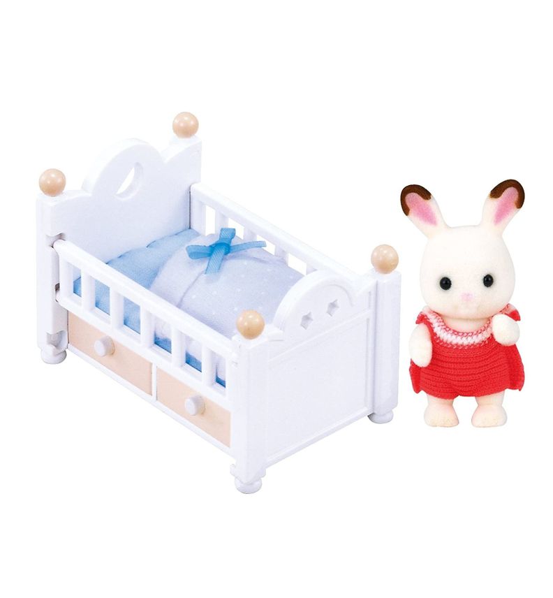 Sylvanian Families 5017 Set Cuna Conejo Chocolate-1