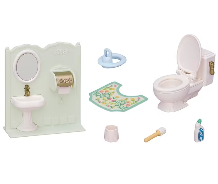 Set Juego De Baño Sylvanian Families Ternurines Juguete-4