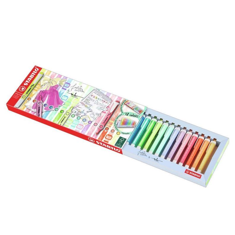  Set 18 Destacadores Stabilo Swing cool fashion edition-0