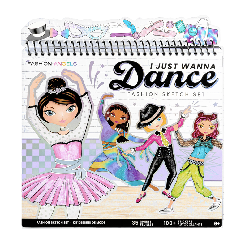 Cuaderno Portafolio Dise ar Baile Stickers Fashion Angels Rosa