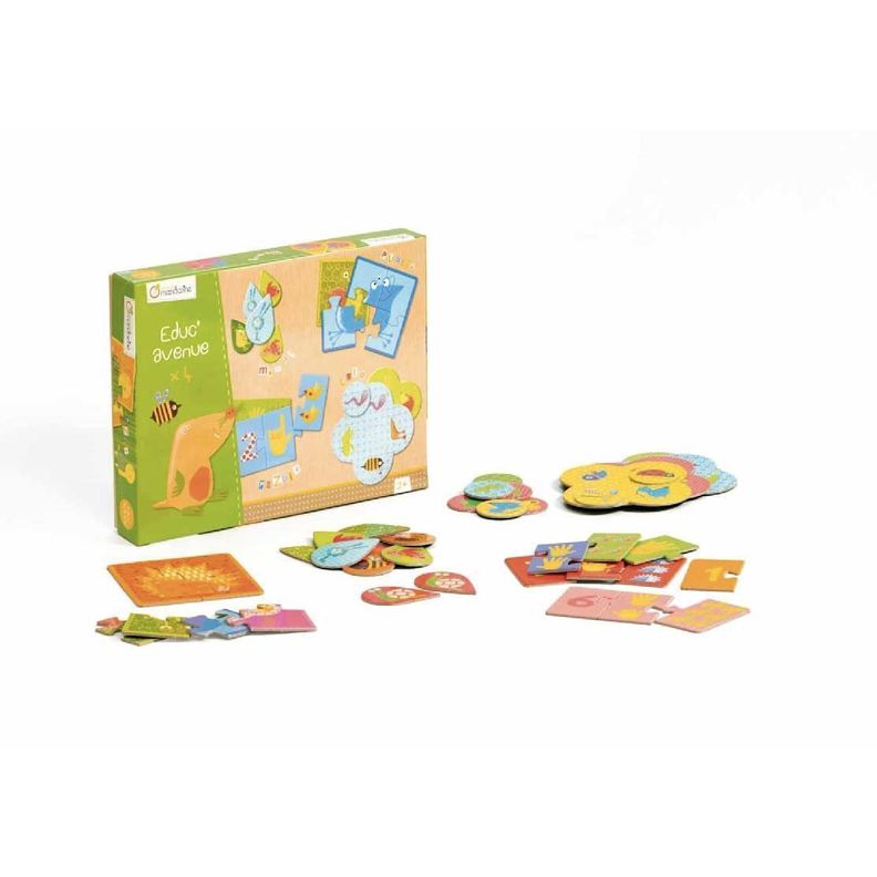 Caja 4 juegos puzzle memorice y loto -5