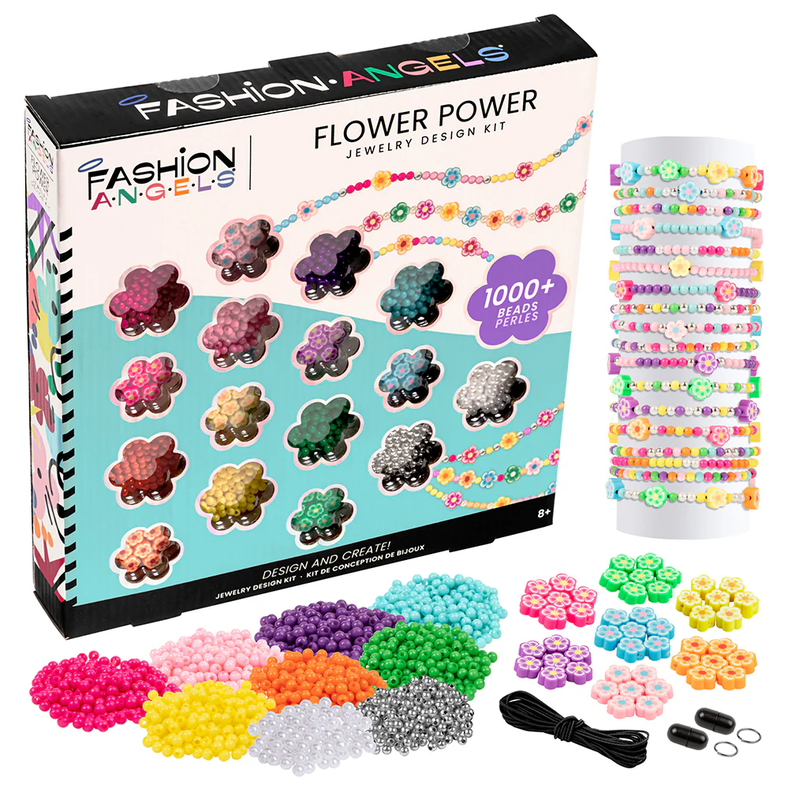 Set De Pulseras Con Cuentas Floreadas 1000+ Fashion Angels