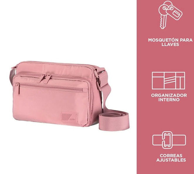 Bolso Cartera Amsu Rosado Mujer Totto-1