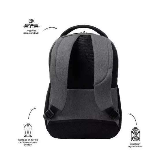 Mochila Gris Porta Tablet Y Pc Totto-2