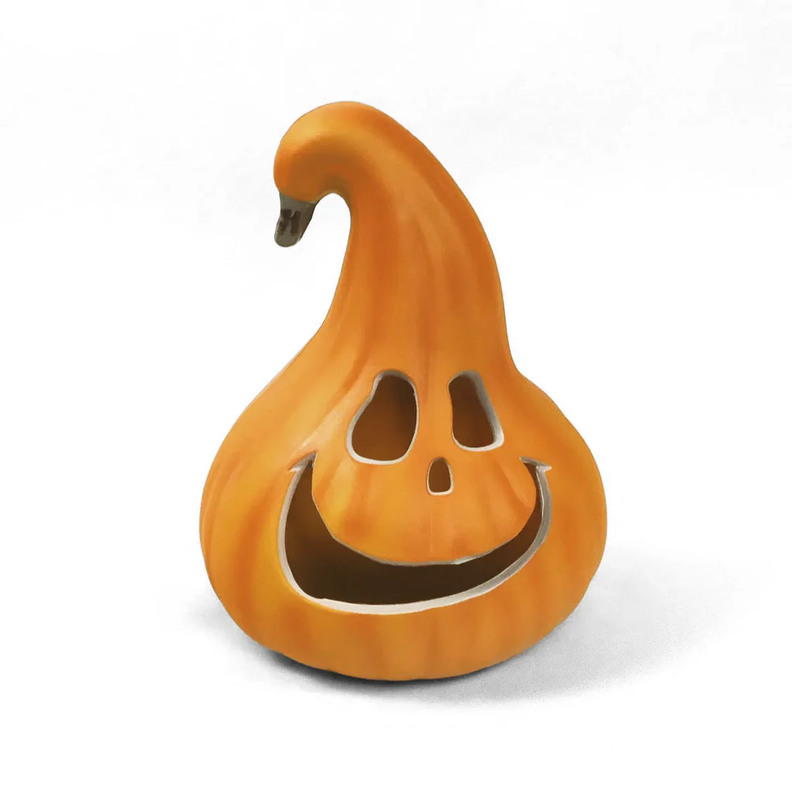 Calabaza Con Luz Led 30x23cm Decoración Halloween F&m-0