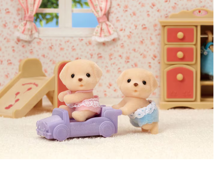 Yellow Perro Labrador Gemelos Sylvanian Families Juguete Agregar a favoritos-1