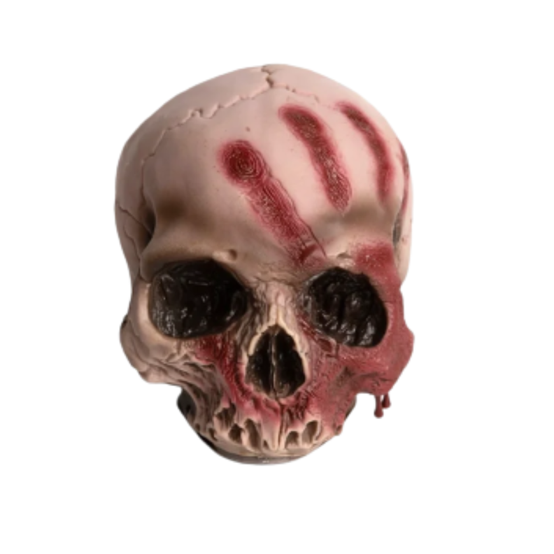 Calavera Craneo Con Mano Sangrienta 16x15cm decoracion