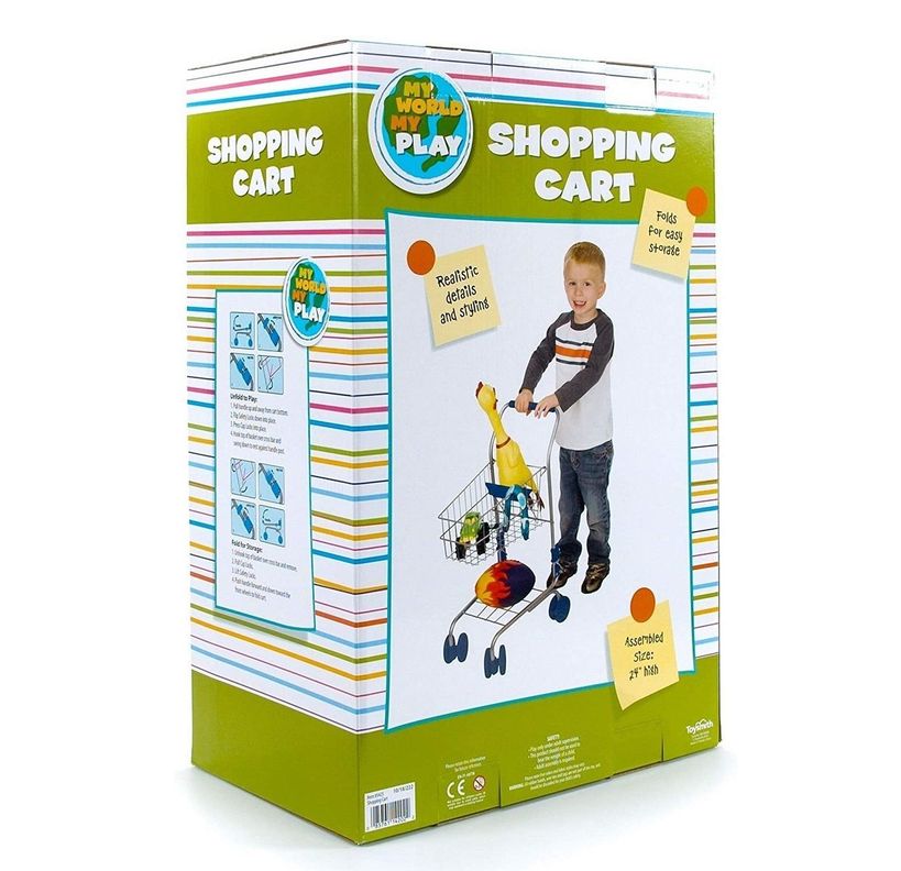 Carrito De Supermercado Metal Juguete Niños /as-2