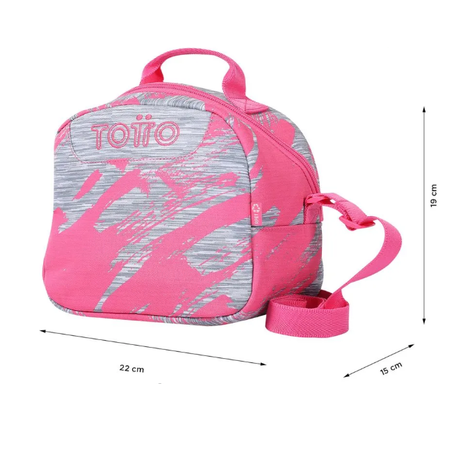 Lonchera Escolar Borrador Rpet Rosado Totto Niña Dina-1