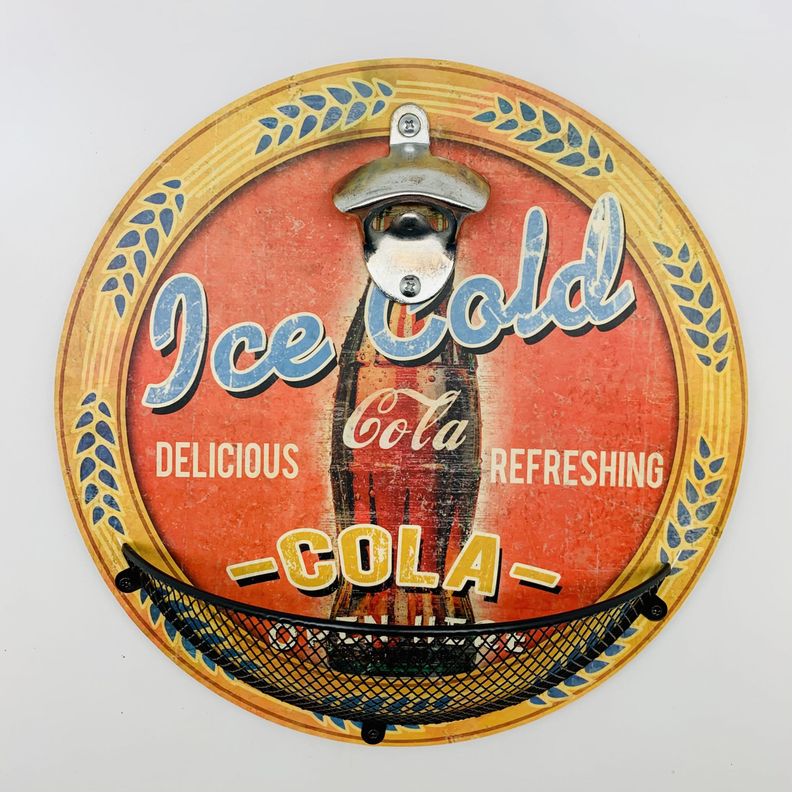 Destapador Botella Cerveza Mural Con Recipiente-1