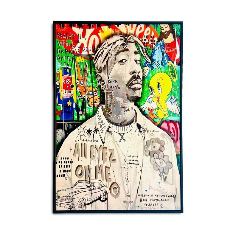Cuadro Mural Vidrio Tupac