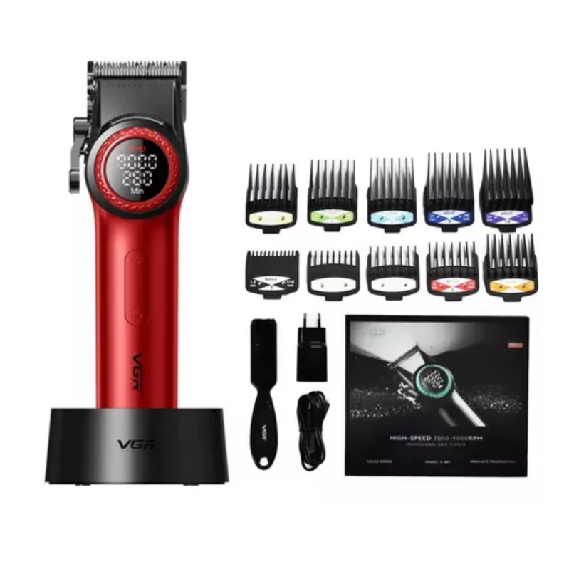 Cortapelo Vgr 001 Para Cabello Color ROJO 9000rpm-1