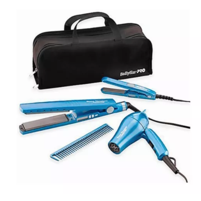 Kit Travel Planchas Y Secador Babylisspro 4 Unidades-0