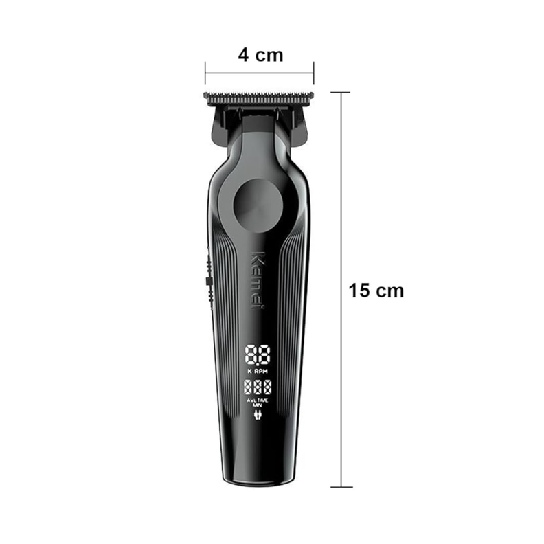 Maquina Patillera Trimmer Recargable Kemei kM-264 NEGRO-3