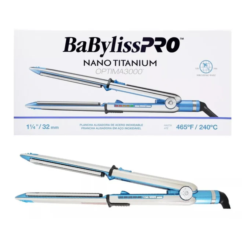 Babyliss Pro Plancha Alisadora Optima 3000 Azul 32mm-4