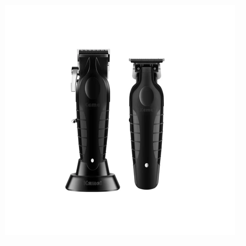 Combo Kemei Profesional de Cortadora KM 2296 y Patillera KM 2299-0