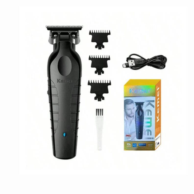 Combo Kemei Profesional de Cortadora KM 2296 y Patillera KM 2299-2