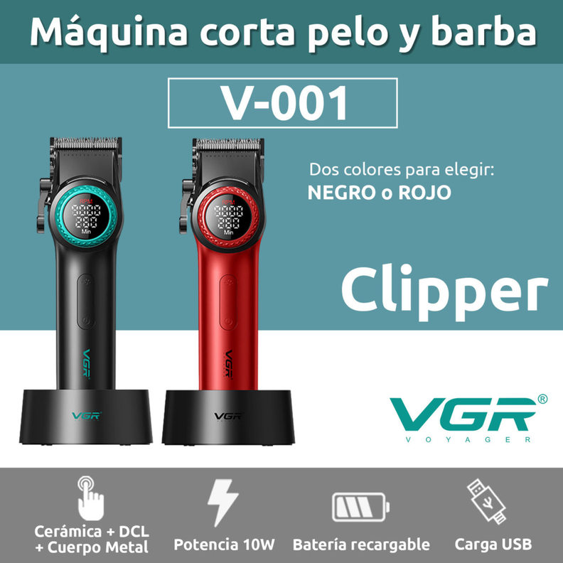 Máquina Cortapelo VGR001 Clipper Profesional Alta Potencia DLC-3