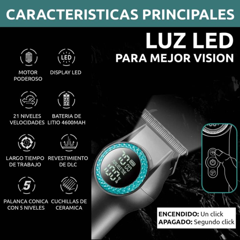 Máquina Cortapelo VGR001 Clipper Profesional Alta Potencia DLC-5
