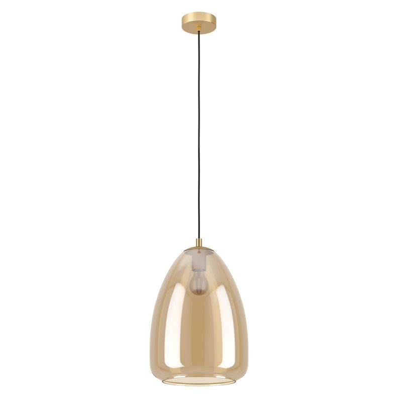 Lámpara Colgante Alobrase Acero Dorado 1X40W E27 Cod.98647