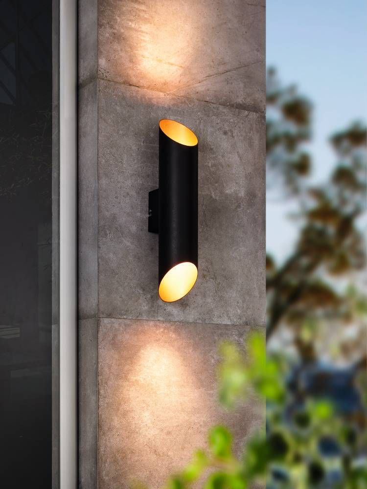Lámpara Apliqué Led Agolada Negro, Cobre 2X4W Led incluida cod.94804-1
