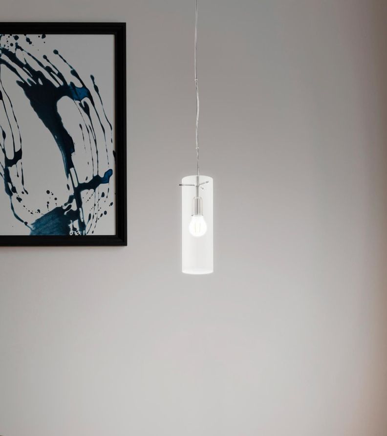 LAMPARA COLGANTE CAPOROSSO ACERO SATIN 60W COD.64143-1