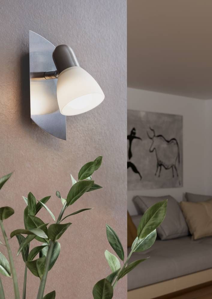 FOCO SOBREPUESTO PARED ENEA ACERO NIQUEL E14 1X25W COD.90982-2