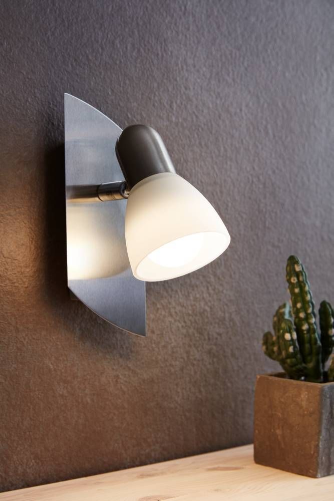 FOCO SOBREPUESTO PARED ENEA ACERO NIQUEL E14 1X25W COD.90982-1