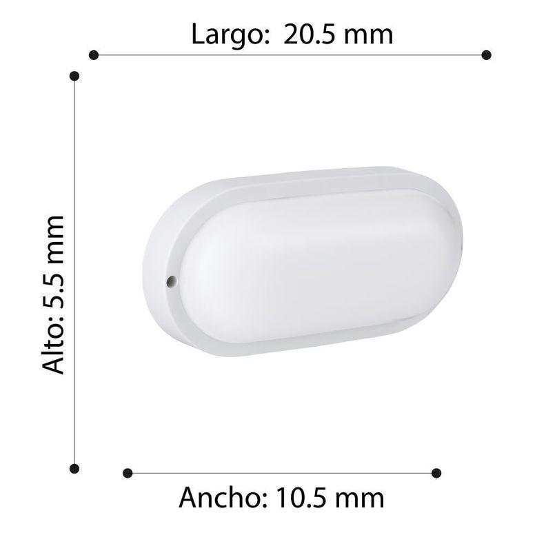 FOCO SOBREPUESTO TORTUGA BOSCHETTO BLANCO LED IP54 COD74027-2