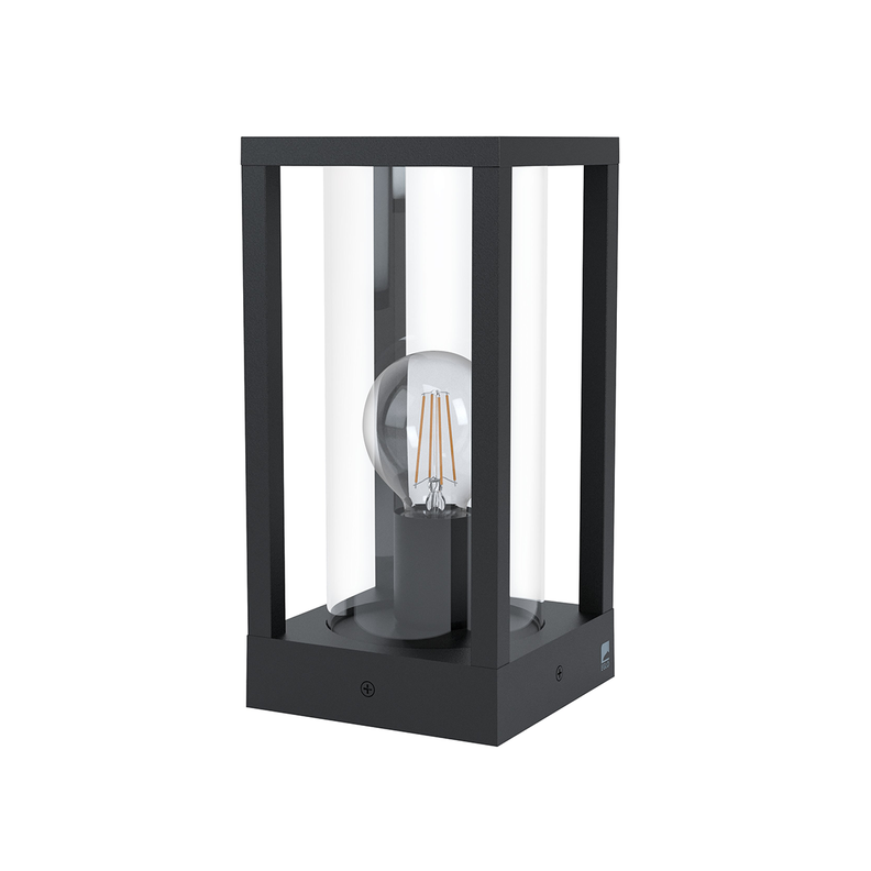CASCINETTA PED/EX ALUM NEGRO L150 H305 E27 1X40W IP55-0