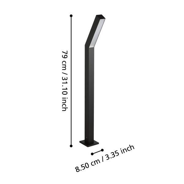 Lámpara de pie Ugento Acero  Led 2X5W IP44 Cod.900993-2