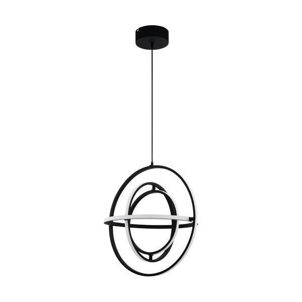 Lámpara Colgante Retornio  Acero Negro Led inclusive 44w IP20 Cod.39893-0