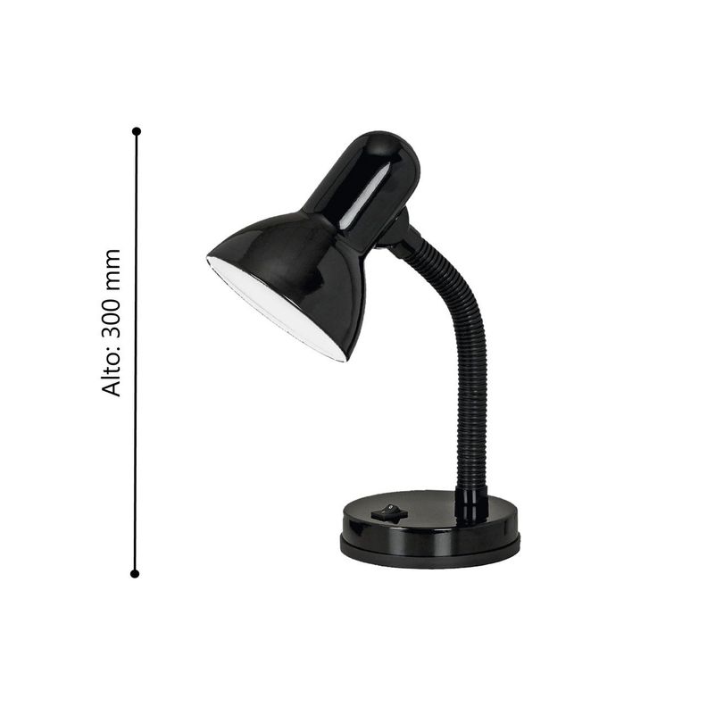 Lámpara Escritorio Basic Negro E27 1X40W COD.9228-2