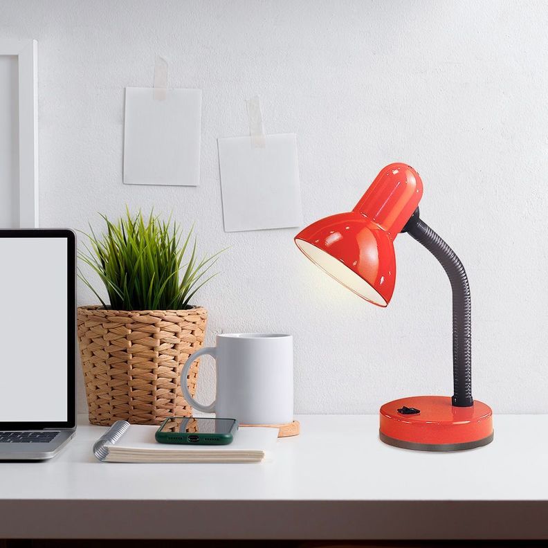 Lámpara Escritorio Basic Rojo E27 1X40W COD.9230-1