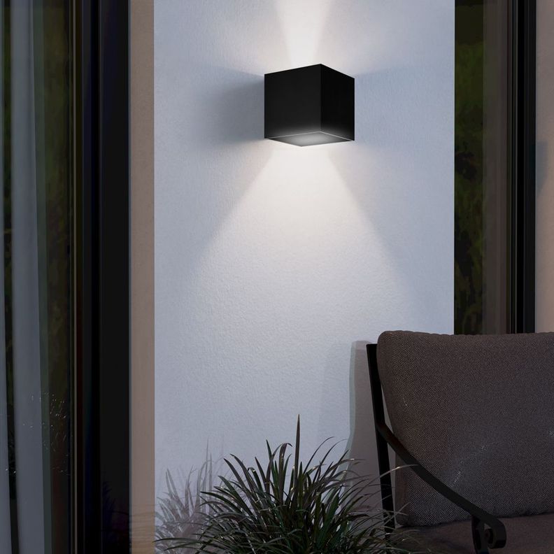 Aplique exterior Barcarola acrilico negro IP44 Cod74024-1