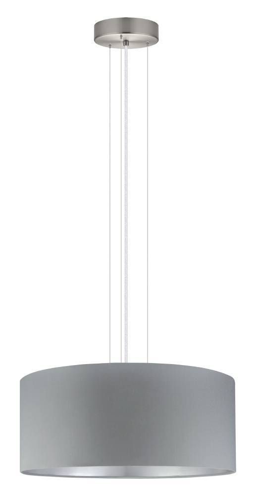 Lámpara Colgante Maserlo Acero Gris E27 3X60W COD.31606-2