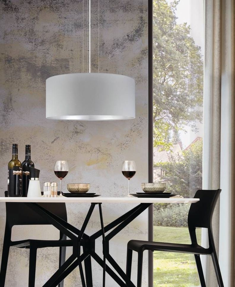 Lámpara Colgante Maserlo Acero Gris E27 3X60W COD.31606-1