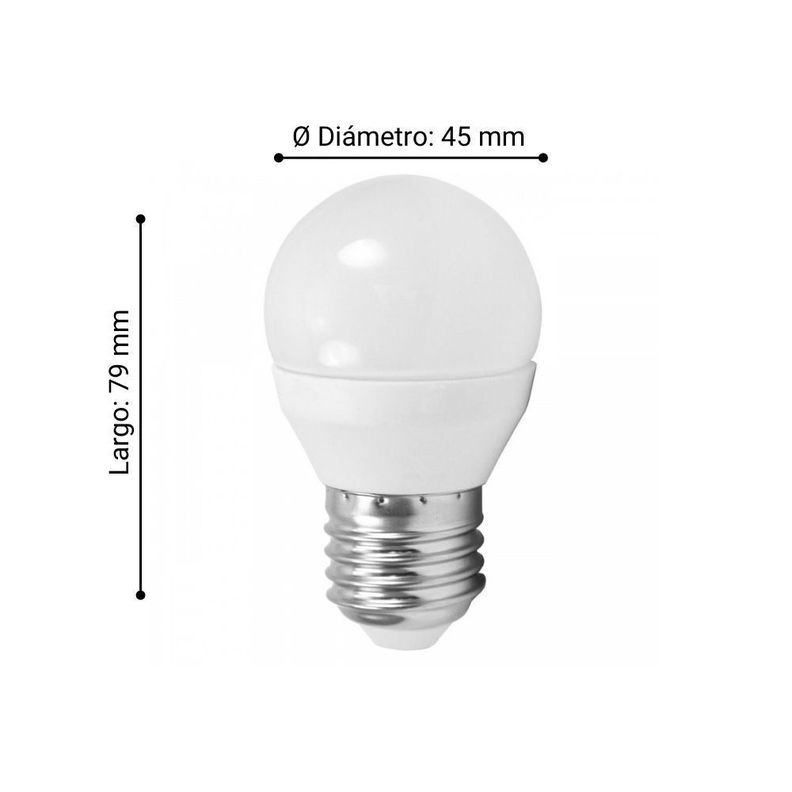 Ampolleta LED cristal Blanco E27 1X4W Cod.10762-1