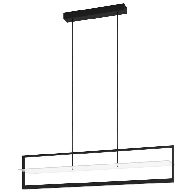 Lámpara Colgante Farneta Acero Negro LED 2X15W cod.390024-0