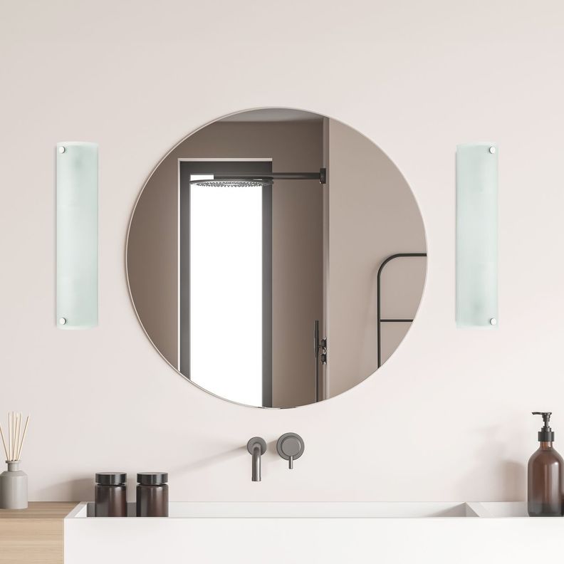 APLIQUE MONO ACERO PLATEADO METALICO E14 2X40W COD.85338-1